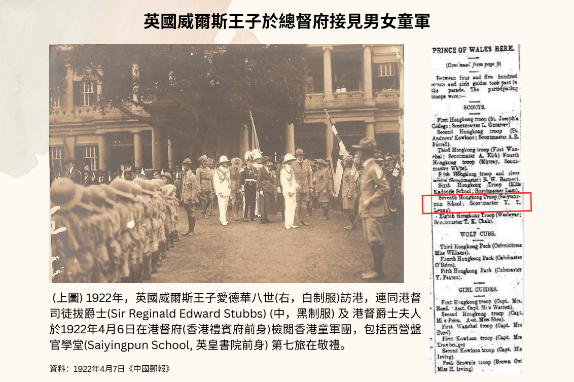1922年 • 威爾斯王子接見